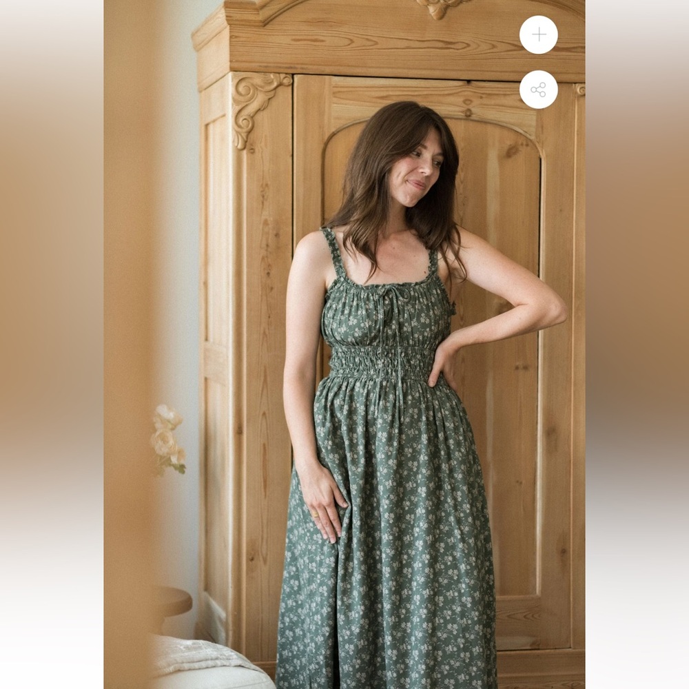 ISO TUSCANY DRESS in DUSTY TEAL
